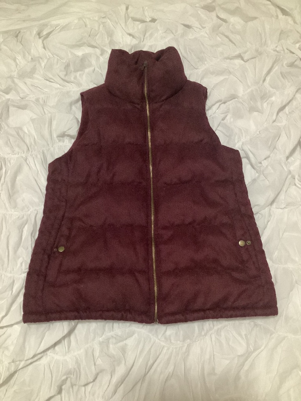 Burgundy quilted Vest